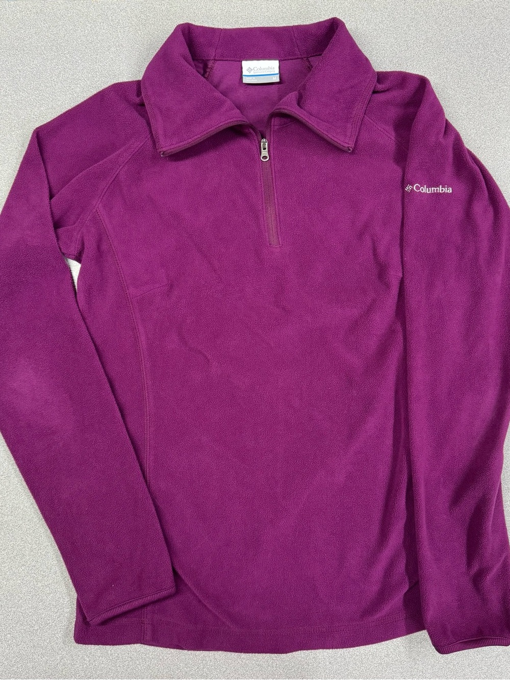 Columbia Women's Plum Purple Fleece Quarter-Zip Pullover